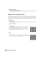 Page 4646Making Detailed Adjustments
■3D Viewing Notice
Enables or disables the viewing notice that is displayed when 3D mode is activated.
Adjustments for Computer Images
In addition to the settings described previously, you can adjust the Tracking and Sync settings 
for analog RGB computer images. Normally, these settings are adjusted automatically by the 
projector. If you notice that the image is blurry or contains dark vertical bands, you may need 
to adjust the settings yourself.
■Auto Setup
Leave this...