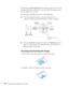 Page 3636Displaying and Adjusting the ImageThe projector’s 
Auto Keystone function detects and corrects vertical 
keystone distortion. It takes about one second after the projector starts 
for the image to be corrected.
If your image is still distorted, do one of the following:
■Press the appropriate keystone correction button on the 
projector’s control panel until the shape is evenly rectangular.
■Select the Keystone setting in the projector’s Settings menu (see 
page 51). Then use the arrow buttons on the...