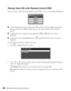 Page 44
44Doing More with PowerLite Presenter
Playing Video CDs with Playback Control (PBC)
When you insert a video CD with playback control (PBC), you see a menu like the following:
■To select the item you want to play, press   or  , or set the toggle switch on the 
remote control to the 
-Num position, then use the numeric buttons as described on 
page 25.
■To display the next or previous menu page, press   or   when the menu is 
displayed.
■To open the menu during playback, press   repeatedly until the menu...