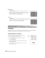 Page 42
42Making Detailed Adjustments
■Tracking
Adjust the tracking to eliminate vertical bands. It is easiest to 
adjust the tracking when the imag e contains a lot of fine detail 
(such as black text on  a white background).
■Sync.
Adjust the synchronization to elimin ate blurriness. For best results, 
make sure the tracking is properly adjusted first.
Selecting Memory Settings and Resetting the 
Projector
Your projector comes with 10 memory locations for installers to save customized settings, 
designed to...