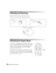 Page 2626Making Basic Adjustments
Focusing and Zooming
Sharpen or reduce the focus using the focus ring.
Zoom into or out of the picture using the zoom ring.
Choosing the Aspect Ratio
In many cases, video signals are automatically resized to fit 
on your screen when 
Auto is selected as the Aspect setting. 
You may need to change the size of the image (or aspect 
ratio) for certain image types by pressing the 
Aspect 
button on the remote control.
If your video source is connected to the HDMI, S-Video, 
or...