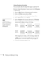 Page 3434Displaying and Adjusting the Image
Using Keystone Correction
You can manually adjust the shape of the image to compensate for 
vertical and horizontal keystone distortion. First make sure the 
Keystone setting in the projector’s menu system is set to 
H-Keystone 
or 
V-Keystone: 
1. Press the 
Menu button on the remote control or projector.
2. Select the 
Settings menu and press Enter. 
3. From the Settings menu, select 
Keystone and press Enter. 
4. Select 
H/V-Keystone and press Enter.
5. Select...