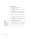 Page 1010WelcomeAdditional enhancements:
■Closed captioning for the hearing impaired
■HDMI for digital connectivity
■1000:1 (G5150NL and G5350NL) or 800:1 (G5200WNL) 
contrast ratio
■With Windows Vista®, you can use the wireless Network 
Projector feature to quickly connect to the projector without 
installing any additional software (G5150NL and G5350NL 
only)
■Color match images from up to four projectors for a uniform, 
wide-screen view
■When you present with PowerPoint®, project only the slide 
images while...