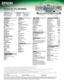 Page 8BNC
Audio 1 
(Computer 1)
Audio 3 
(BNC) Video 
(BNC)
RS-232
Computer 1 DVI-D
Audio 2
Control Panel Monitor Out
Audio Out
Remote
S-Video
AC Inlet
SpeakerLANUSB
HDMI
Specifications
Projection System 
High-aperture Epson 3LCD, 3-chip technology
Projection Method 
Front/rear/ceiling mount
Driving Method 
Epson 
poly-silicon TFT Active Matrix
Pixel Number 
2,304,000 pixel x 3 LCDs (1920 x 1200)
Native Resolution 
1920 x 1200 (WUXGA)
Resize
640 x 480, 800 x 600, 1280 x 1024,  
1400 x 1050, 1920 x 1080, 1920 x...
