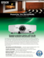 Page 1PowerLite® Pro G5750WUNL
MultiMedia Projector
Premium projection solution with full HD,WUXGA resolution and precision control.
the Powerlite Pro G5750WuNl offers the ultimate projection solution for any auditorium or boardroom, 
even in ambient light. it ensures amazing image quality with 4500 lumens color and white light output,
1 full 
Hd, WuXGa (1920 x 1200) resolution and c
2Fine™ technology. engineered to integrate with both iP and 
rS-232, the G5750WuNl works with industry-leading devices, offers...