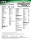 Page 8BNC
Audio1 
(Computer1)
Audio3 
(BNC) Video 
(BNC)
RS-232
Computer	1 DVI-D Audio2
Control	Panel Monitor	Out
Audio	Out
Remote
S-Video
AC	Inlet
SpeakerLANUSB
HDMI
RCA-Audio/Video
Specifications
Projection System 
High-aperture Epson 3LCD, 3-chip technology
Projection Method 
Front/rear/ceiling mount
Driving Method 
Epson Poly-silicon TFT Active Matrix
Pixel Number 
2,304,000 pixel x 3 LCDs (1920 x 1200)
Native Resolution 
1920 x 1200 (WUXGA)
Resize
640 x 480, 800 x 600, 1280 x 1024,  
1400 x 1050, 1920 x...