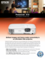 Page 1Brilliant images and future-ready connectivity in  an affordable XGA projector.
Featuring XGA resolution and 3000 lumens of color and white light output1, the PowerLite X15 provides super-bright, 
clear images, ideal for small to medium-sized; classrooms and conference rooms. HDMI digital connectivity and easy 
setup features ensure great classroom performance and compatibility with the latest laptops and media play\
ers. Use 
3-in-1 USB Plug ‘n Play for instant setup and control of both video and audio....