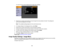 Page 68

You
seethemenu screen displaying theImage menusettings.
 2.
Press theupordown arrow buttons tomove through themenus listedonthe left. The settings for
 each
menu aredisplayed onthe right.
 Note:
Theavailable settingsdependonthe current inputsource.
 3.
Tochange settings inthe displayed menu,pressEnter.
 4.
Press theupordown arrow button tomove through thesettings.
 5.
Change thesettings usingthebuttons listedonthe bottom ofthe menu screens.
 6.
Toreturn allthe menu settings totheir default values,...