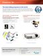 Page 2Energy-efficient E-TORL® lamp, exclusively
from Epson
•	 Delivers 	more 	lumens 	per 	watt 	and 	lasts 	up 	to 	5000 	hours3
•	 E-TORL 	technology 	prolongs 	lamp 	life 	by 	minimizing 	power 		
  consumption and maximizing light efficiency
•	 E-TORL 	lamps 	maximize 	your 		 	 	 	
  presentation time, while           
  minimizing your costs
Compact and portable design
The best-selling projectors in the world.
Epson understands education and has a solution no matter what your teaching scenario. Built...