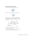 Page 49Displaying and Adjusting the Image49
Focusing and Zooming the Image
Turn the focus ring on the projector to sharpen the image.
EX51/EX71: to enlarge or reduce the image, turn the zoom ring.
EX31: to enlarge or reduce the image, press the 
Wide (enlarge) or 
Tele (reduce) button on the projector’s control panel. You can also 
use the 
Zoom setting in the projector’s Settings menu; see page 69 
for instructions.
If the image still isn’t large enough, you may need to move the 
projector farther away from...