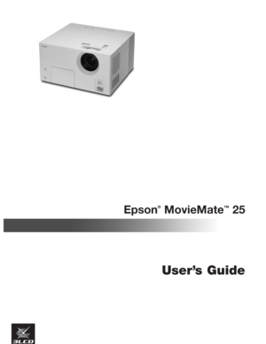 Page 1Epson
®
MovieMate™25
User’s Guide 