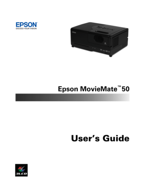 Page 1Epson MovieMate™ 50
User’s Guide 