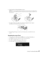 Page 47Caring for Your Epson MovieMate47
6. Gently insert the new lamp and tighten its screws.
Caution: Don’t touch the glass portion of the lamp with your bare hands; the invisible residue 
left by the oil on your hands may shorten the lamp life. Use a cloth or gloves to handle the new 
lamp assembly.
7. To replace the lamp cover, slide it into position, then tighten the screw. (Epson 
MovieMate won’t work if the lamp cover is loose.)
8. After replacing the lamp, you need to reset the lamp timer, as described...