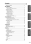 Page 31
Contents
Features of the Projector ................................................................................... 2
Basic Operations
Turning On the Projector.................................................................................... 6
Connecting the Power Cord ..................................................................................... 6
Turning On the Power and Projecting Images.......................................................... 7
Turning Off the...