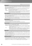 Page 34
32
Configuration Menu Functions
(This can be set only when signals are being input from the [Video] / [S-Video] input port, 525i, 625i
signals are being input from the [SCART] input port, or 525i, 625i, 1125i signals are being input from
the [Component] / [HDMI] input port.)
Interlace
 (i) signals are converted to progressive (p) si gnals using a method appropriate for the image.
 Off :This is ideal for using when viewing  images with a large amount of movement.
 Video :This is ideal for general video...