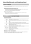 Page 2About the Manuals and Notations Used
Types of Manual
The documentation for your EPSON projector is divided into the following two manuals. Refer to the 
manuals in the order given below.
Safety Instructions/World-Wide Warranty Terms
This manual contains information on using the projector safely, and also includes safety instructions, 
world-wide warranty terms booklet and a troubleshooting check sheet.
Be sure to read this manual thoroughly before using the projector.
User’s Guide (this manual)
This...