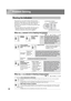 Page 3432
TW500_English
Problem Solving
Reading the Indicators
The projector is provided with the following three 
indicators which notify you of the operating status of 
the projector. The following tables show what the 
indicators mean and how to remedy the problems that 
they indicate.
*If the   indicator does not light when the power is 
turned on, the power cable may not connected 
correctly or the power may not be supplied.
When the  indicator is lit or flashing red 
When the   or   indicator is flashing...