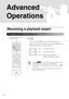 Page 2220
Advanced 
Operations
Press .
Whenever you press   the display window display changes as 
follows. The brightness of the display window and the brightness of the 
indicators on the main unit change accordingly.
Becoming a playback expert
•When an   is inserted, this function is not available, even when 
“DIMMER AUTO” is set. It changes to “DIMMER OFF”. 
•When in stand-by mode, the brightness cannot be changed, even if   
is pressed.
•Once the brightness is changed, it is remembered even after the main...