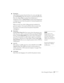 Page 57Fine-Tuning the Projector57
■Projection 
Select Front (to project from the front of a screen and right side 
up), 
Front/Ceiling (when the projector is mounted upside down 
from the ceiling), 
Rear (to project from behind onto a 
transparent screen), or 
Rear/Ceiling (to project from behind onto 
a transparent screen when the projector is mounted upside down 
from the ceiling). 
When you select one of the Ceiling projection methods, the 
projector requires a 10-second cool-down after you turn it off....