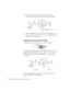 Page 3434Displaying and Adjusting the Image
■Press the appropriate keystone correction button on the 
projector’s control panel until the shape is evenly rectangular.
■Select the Keystone setting in the projector’s Settings menu (see 
page 49). Then use the arrow buttons on the remote control to 
adjust the shape of the image.
Focusing and Zooming the Image
Turn the focus ring on the projector to sharpen the image.
To enlarge or reduce the image, press the 
Wide (enlarge) or Tele 
(reduce) button on the...