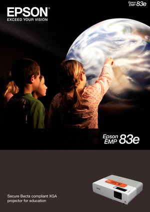 Page 1SecureBecta compliant XGA 
projector for education  