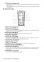 Page 2018 - Parts, Names and Operations
11 [ESC] button (see page 34, 64)
·Ends the function being used. Returns to the previous stage when the menu or help text is 
being displayed.
·This function operations with a right-hand click on the mouse when computer images are 
being projected.
 Inside of the Cover
 1 [Menu] button (see page 63)
Displays and ends the menu.
 2 [Comp1] button (see page 41)
Switches across to the image from computer #1 port. (Switches across to the DVI-D image 
when the switch is set at...