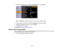 Page 66

3.
Press thedown arrow button toselect theExtended menuandpress Enter.
 Note:
TheNetwork menudoesnotappear onnon-network projectormodels.
 4.
Press thedown arrow button toselect theLanguage settingandpress Enter.
 5.
Select thelanguage youwant touse and press Enter.
 6.
Press Menu toexit themenus.
 Parent
topic:UsingBasicProjector Features
 Adjusting
theImage Height
 If
you areprojecting fromatable orother flatsurface, andtheimage istoo high orlow, youcanadjust
 the
image heightusingtheprojectors...