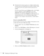 Page 2020Displaying and Adjusting the Image
■If the function key doesn’t permit you to display simultaneously 
on both screens, you should check your monitor settings to make 
sure both the LCD screen and the external monitor port are 
enabled. 
From the Control Panel, open the 
Display utility. In the Display 
Properties dialog box, click the 
Settings tab, then click 
Advanced. The method for adjusting the settings varies by 
brand; you may need to click a 
Monitor tab, then make sure the 
external Monitor...