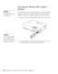 Page 5252Connecting to Computers, Cameras, and Other Equipment
Inserting the Wireless 802.11g/b/a 
Module
To use the projector over a wireless network, you need to install the 
projector’s wireless LAN module (included). Once the module is 
installed, see page 55 to configure the projector and your network. 
1. Insert the wireless LAN module that came with your projector.
2. Turn the projector over and insert the included screw to secure 
the module and keep it from being easily removed. caution
Use only the...