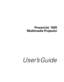 Page 1PowerLite
®
 1825
Multimedia Projector
User’s Guide 