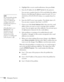 Page 156156Managing Projectors4. Highlight 
On to receive email notifications, then press Enter.
5. Enter the IP address for the 
SMTP server for the projector.
You can enter a number from 0 to 255 in each field of the address. 
However, the following IP addresses cannot be used: 127.x.x.x, 
224.0.0.0 to 255.255.255.255 (where x is a number from 0 to 
255).
6. Enter the SMTP server’s port number. The default value is 25. 
You can enter a numeric value from 1 to 65535.
7. Choose one of the 
Email Address fields,...