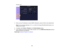 Page 68

Wireless
LAN
 4.
Enter uptotwo IPaddresses toreceive SNMPnotifications, using0to 255 foreach address field.
 Note:
Donot use these addresses: 127.x.x.xor224.0.0.0 through255.255.255.255 (wherexis a
 number
from0to 255).
 5.
Ifavailable, selectWired orWireless forthe Priority Gateway setting.
 6.
Ifyour network environment usesanAMX controller, turnonthe AMX Device Discovery settingto
 allow
theprojector tobe detected.
 Parent
topic:UsingtheProjector onaNetwork
 68 