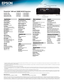 Page 4PowerLite® 1222 and 1262W 3LCD Projectors
Epson America, Inc. 
3840 Kilroy Airport Way, Long Beach, CA 90806Epson Canada Limited 
185 Renfrew Drive, Markham, Ontario L3R 6G3 www.epson.com 
www.epson.ca
1
 
Compar
 ed to leading 1-chip DLP business and education projectors based on NPD data, July 2011 through June 2012. Color brightness (color light output) measured in accordance with IDMS 15.4. Color 
brightness will vary depending on usage conditions.
2  
Color brightness (color light output) and white...