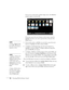 Page 6262Presenting With the Remote ControlIf you are not connected to another image source, the Slideshow 
program appears automatically.
If necessary, press the arrow buttons on the remote control to 
highlight the device you want to present from, then press the 
Enter button.
3. If you need to select a subfolder on your device, press the arrow 
buttons to highlight the folder and press 
Enter. 
4. To display an individual image, press the arrow buttons to 
highlight it and press 
Enter. To display additional...