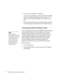 Page 9494Setting Up Network Projection4. Enter up to two IP addresses for notification.
You can enter a number from 0 to 255 in each field of the address. 
However, the following IP addresses cannot be used: 127.x.x.x, 
224.0.0.0 to 255.255.255.255 (where x is a number from 0 to 
255).
5. If your network environment uses an AMX controller, select 
ON 
to allow the projector to be detected by AMX Device Discovery.
Connecting With Windows Vista
If you’re using Windows Vista and you installed the optional wireless...