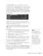 Page 65Setting Up Network Projection65
Highlight the SSID text box, press Enter, and enter a name:
Use the  buttons to select individual letters; then press 
Enter 
to input a character. To add a blank space or to navigate backward 
and forward through the input text, highlight the arrows and 
press 
Enter. To toggle symbol settings or capital letters, highlight 
the option and press 
Enter. When you’re done, highlight Finish 
and press 
Enter.
Note that the SSID is case-sensitive (if you enter the name in...