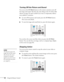 Page 3030Using the Remote Control
Turning Off the Picture and Sound
You can use the A/V Mute button on the remote control to turn off 
the image and sound. This does the same thing as the A/V Mute slide 
(shown on page 16) and is useful if you want to temporarily redirect 
your audience’s attention. 
■To turn off the picture and sound, press the A/V Mute button. 
The screen turns black. 
■To turn the image and sound back on, press the button again.
You can have the screen turn blue when you press the 
A/V Mute...