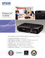 Page 1PowerLite
®
 
17 3 0 W
Multimedia Projector
•	Lightweight and travel friendly — weighs just 3.7 lb 
•	Brilliant widescreen performance — native WXGA  (1280 x 800) resolution (16:10)
•	Rich, vibrant color — advanced 3LCD, 3-chip optical engine 
•	Ultra bright — 3000 lumens color and 3000 lumens white light output
•	Ideal for any setting — sleek design and short throw distance
•	Energy and cost efficient — E-TORL™ lamp lasts up to 4000 hours 
•	Added features, no added cost — built-in closed captioning...