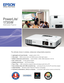 Page 1•	Lightweight and travel friendly	—	weighs	under	4.0	lb	
•	Ultra bright	—	3000	lumens	color	and	3000	lumens	white	light	output
•	Brilliant widescreen performance	—	native	WXGA		(1280	x	800)	resolution	(16:10)
•	Rich, vibrant color	—	3-chip	optical	engine	
•	Reliable performance —	3LCD	technology
•	Plug 'n Play	—	USB	connection	projects	video	and	plays	audio	from	a	PC
•	Easy wireless setup with USB connection key	—	just	plug	the	key	into	the	PC	and	then	project
•	Added flexibility	—	Windows	Vista®...