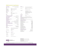 Page 2Need a lightweight projector that will keep your costs 
down and still deliver astounding presentations? An unbeatable
value in ultraportable projectors, the EPSON PowerLite
®52c brings 
you 1200 lumens of brightness and superior image quality, without
sacrificing features or performance. This 6.4 lb projector offers brilliant
color saturation by employing a system of three EPSON 0.5 LCDs. 
And, its 400:1 contrast ratio delivers deep, dark blacks and crisp, clear
whites for outstanding clarity in any...