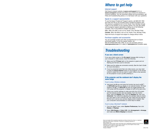 Page 6
 Where to get help
 Internet support
   Visit Epson’s support website at epson.com/support (U.S.) or 
epson.ca/support (Canada) and select your product for solutions to 
common problems. You can download utilities and documentation, get 
FAQs and troubleshooting advice, or e-mail Epson with your questions.
   Speak to a support representative
   To use the Epson PrivateLine® Support service, call (800) 637-7661  
and enter the PIN on the included Epson PrivateLine Support card.  
This service is...