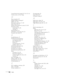 Page 168168Index
Control Panel Lock setting, 65, 73 to 74, 113
Custom screen, see User’s Logo
D
Data encryption, 90
Default settings, restoring, 61
DHCP, 121, 122
Dimensions, projector, 17, 129
Direct Power On, 27
Distance from projector to screen, 22, 128
Document camera
connecting, 57 to 58
ordering, 19
Documentation, 10
DVD player, connecting, 49 to 52
Dynamic color mode, 30
E
EasyMP Monitor, 75
EasyMP Network Projection
creating password for, 83
data encryption, 90
features, 91
network projection, 75 to 91...