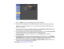 Page 68

5.
Select theSNMP menuandpress Enter (PowerLite 1945W/1955/1965).
 6.
Enter uptotwo IPaddresses toreceive SNMPnotifications, using0to 255 foreach address field.
 Note:
Donot use these addresses: 127.x.x.xor224.0.0.0 through255.255.255.255 (wherexis a
 number
from0to 255).
 7.
Ifyour network environment usesanAMX controller, turnonthe AMX Device Discovery settingto
 allow
theprojector tobe detected (PowerLite 1940W/1950/1960).
 8.
Ifyour network environment usesaCrestron RoomView controller,turnonthe...