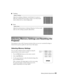 Page 43Making Detailed Adjustments43
■Tracking
Adjust the tracking to eliminate vertical bands. It is easiest to 
adjust the tracking when the image contains a lot of fine detail 
(such as black text on a white background).
■Sync.
Adjust the synchronization to eliminate blurriness. For best results, 
make sure the tracking is properly adjusted first.
Selecting Memory Settings and Resetting the 
Projector
Your projector comes with 10 memory locations where you can save customized settings to 
obtain the best...