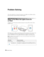 Page 7878Problem Solving
Problem Solving
This section explains how to interpret the projector’s status lights, solve problems with the 
picture and remote control, and contact technical support.
What To Do When the Lights Come On 
or Flash
The lights on top of the projector indicate the projector’s status and let you know when a 
problem occurs.
If the projector isn’t working correctly, first press the Ppower button, let the projector cool 
down, and unplug the power cord. Then plug the power cord back in and...