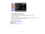 Page 108

3.
Select thePattern settingandpress Enter.
 4.
Select theUser Pattern settingandpress Enter.
 You
seeaprompt askingifyou want touse thedisplayed imageasaUser Pattern.
 5.
Select Yesandpress Enter.
 Note:
Ittakes afew moments forthe projector tosave theimage; donot use theprojector, itsremote
 control,
orany connected equipment untilitis finished.
 You
seeacompletion message.
 6.
Press Esctoexit themessage screen.
 Parent
topic:Adjusting ProjectorFeatures
 Related
references
 Projector
FeatureSettings...