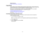 Page 73

Related
references
 Projector
FeatureSettings -Settings Menu
 Image
Shape
 You
canproject anevenly rectangular imagebyplacing theprojector directlyinfront ofthe center ofthe
 screen
andkeeping itlevel. Ifyou place theprojector atan angle tothe screen, ortilted upordown, oroff
 to
the side, youmay need tocorrect theimage shape forthe best display quality.
 When
youturn onautomatic keystonecorrection inyour projectors Settingsmenu,yourprojector
 automatically
correctskeystone effectswhenyoureposition...