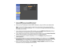 Page 76

5.
Select theSNMP menuandpress Enter (PowerLite
 G6050W/G6150/G6450WU/G6550WU/G6750WU).

6.
Enter uptotwo IPaddresses toreceive SNMPnotifications, using0to 255 foreach address field.
 Note:
Toenter theIPaddress usingthenumeric keysonthe remote control, pressandhold the
 Num
button. Donot use these addresses: 127.x.x.xor224.0.0.0 through255.255.255.255 (wherex
 is
anumber from0to 255).
 7.
Ifyour network environment usesanAMX controller, turnonthe AMX Device Discovery settingto
 allow
theprojector tobe...