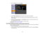 Page 69

4.
Select theOthers menuandpress Enter.
 5.
SettheCrestron RoomView settingtoOn toallow theprojector tobe detected.
 Note:
Enabling CrestronRoomView disablestheEpson Message Broadcast featureinthe EMP
 monitor
software.
 6.
When youfinish selecting settings,selectComplete andfollow theon-screen instructions tosave
 your
settings andexitthemenus.
 7.
Turn offthe projector, thenturniton again toenable thesetting.
 Parent
topic:Crestron RoomView Support
 Controlling
aNetworked ProjectorUsingCrestron...