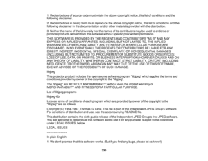 Page 3301. Redistributions of source code must retain the above copyright notice, this list of conditions and the
following disclaimer.
2. Redistributions in binary form must reproduce the above copyright notice, this list of conditions and the
following disclaimer in the documentation and/or other materials provided with the distribution.
3. Neither the name of the University nor the names of its contributors may be used to endorse or
promote products derived from this software without specific prior written...